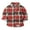 Red, variant on Children Plaid Pocket Long Sleeve Shirt Boys Girls School Uniform Button Up Top Casual Lattice Print Cotton Blend Tops Ages 6M-8Y