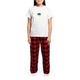 thumbnail image 4 of CafePress - Ukraine Flag Sunflower Vintage Ukrainian S Pajamas - Women's Short Sleeve Print T-Shirt and Pants Light Cotton Pajama Set, 4 of 7