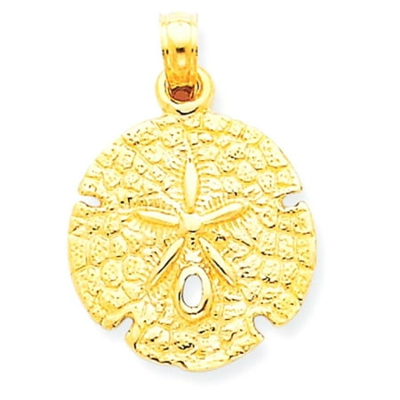Gold Starfish Charm - ICE CARATS 14kt Yellow Gold Sand Dollar Sea Star Starfish Pendant Charm Necklace Shore Shell Fine Jewelry Ideal Gifts For Women Gift Set From Heart