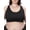 Black Hue, variant on Women's Plus Size Wireless Sports Bras