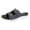 Navy, variant on Women's Comfort Flat Sandals Double Buckle Straps Flat Slides