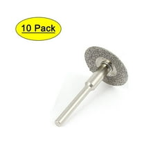 Unique Bargains 10Pcs 20mm Diamond Coated Rotary Cut Off Grinding Wheel Discs w 1/8" Mandrel