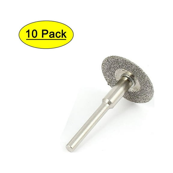 Unique Bargains 10Pcs 20mm Diamond Coated Rotary Cut Off Grinding Wheel Discs w 1/8" Mandrel