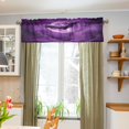 thumbnail image 5 of Bats Flying in Moon Night Valance Curtains Rod Pocket for Kitchen Living Room Windows Farmhouse Decor 54x18, 5 of 6
