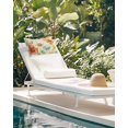 thumbnail image 6 of Vintage Poppy Outdoor Head Resting Pillows with Insert Orange Blue Yellow Floral 2 Pack Waterproof Lumbar Pillows with Adjustable Elastic Strap for Patio Recliner Chaise Beach Chair, 11"x16", 6 of 7