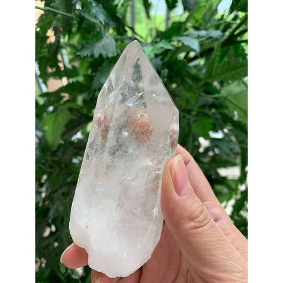 Clear Quartz Point, Natural Clear Quartz Point, Clear Quartz Point Healing Crystals (6-8 oz)