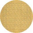 thumbnail image 1 of Ahgly Company Indoor Round Oriental Brown Modern Area Rugs, 7' Round, 1 of 4