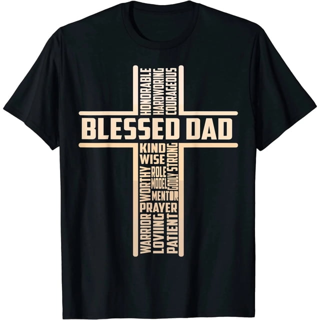 Camiseta de Mujer para el Día del Padre: Cruz Cristiana con Mensaje para Papá, Abuelito y Esposo