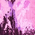 thumbnail image 1 of Ahgly Company Indoor Square Abstract Pink Modern Area Rugs, 7' Square, 1 of 4