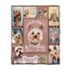 thumbnail image 2 of Manta de franela con estampado 3D de perro para sofá, ideal para la siesta, el aire acondicionado y el bebé. Ideal para niños y adultos., 2 of 8