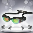 thumbnail image 3 of CSSAD Swim Goggles, Adult Swimming Goggles Anti Fog Anti UV No Leakage Wide View for Men Women Youth, Black, 3 of 4