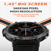 Eigiis KE3 Military Smart Watch (GPS) 1.45 Black Aluminum Case with Black Sport Band