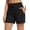 Black, variant on Women's Swim Board Shorts High Waisted Quick Dry UPF 50+ Modest Swimsuits 2025 Swimming Bottoms with Boxer Liner Zipper Pockets Black M