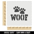 thumbnail image 2 of Woof Dog Paw Prints Fun Text DIY Cookie Wall Craft Stencil - 7.0 Inch, 2 of 5