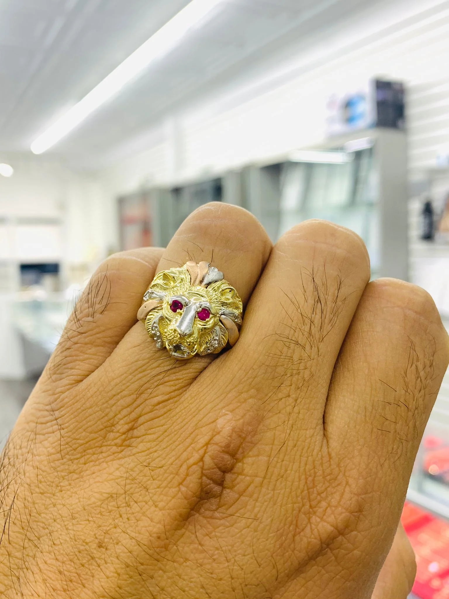 14k indian 2024 head ring