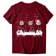 thumbnail image 4 of Gibobby Camisas de Navidad para mujer Navidad Copa de de nieve Astas Impresión O Cuello Manga corta Camiseta suelta Blusa Tops(Vino,G), 4 of 4