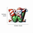 thumbnail image 1 of sdhkgrrt under $5 Personalized Snowman Ornament, Personalized Snowman Letter Christmas Ornament,Custom Name Acrylic 2D Hanging Decoration with Ribbon,Festive Christmas Tree Pendant for Holiday, 1 of 1
