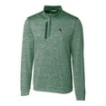 thumbnail image 2 of Men's Cutter & Buck Green Michigan State Spartans Heathered Vault Stealth Quarter-Zip Pullover Top, 2 of 3