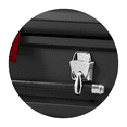 thumbnail image 4 of Titan Casket, Cambridge Series 18 Gauge Steel Casket in Black & Red with Red Interior, 4 of 5