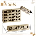 thumbnail image 2 of 6Pcs 201 Stainless Steel Reserved Display Signs Tent Signs Golden 150x38.5x34mm, 2 of 5