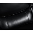 thumbnail image 4 of Black Leather With Kiln-dried Hardwood Frame For Build, 3-layer Foam Cushion, Stainless Steel Legs, Solid Brazilian Wood , Durability, Outer Shell, 4 of 6