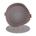 thumbnail image 1 of Air Fryer Liner, 10 Inch Reusable Silicone Air Fryer Pot,Non-Stick Oil Filter Design, 22cm for Air F, 1 of 5