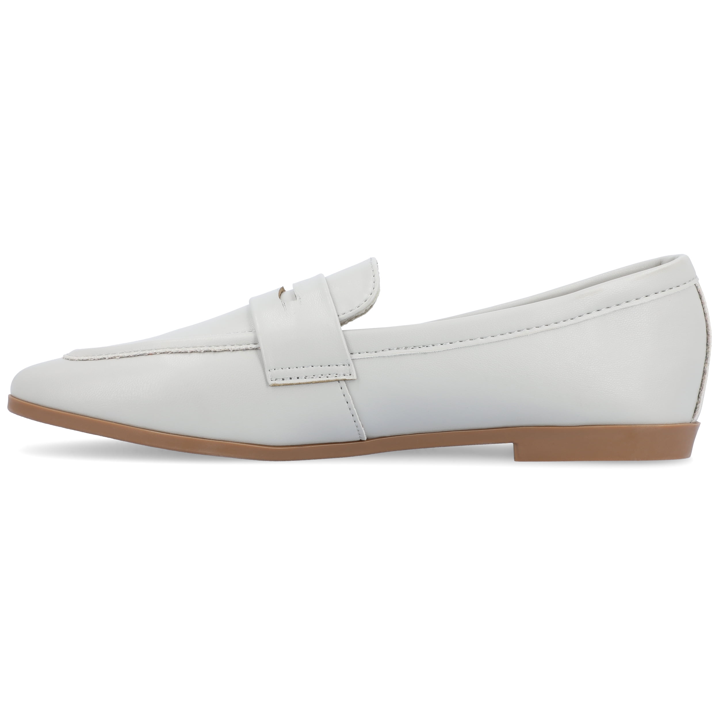 Journee Womens Myeesha Loafer Slip On Square Toe Dress Flats