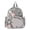 Silver, variant on Women Y2K Ita Bag Backpack Large Capacity PU Star Print Casual Daypack with Pin Display Window and Adjustable Strap (Silver)