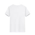 thumbnail image 2 of Casual T-shirt, Women's Slogan Print Short Sleeve Round Neck Slight Stretch T-shirt Tee For Adult, Men, Women, Teen, Teenager, Adolescent, Youth, 2 of 4