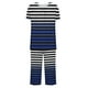 thumbnail image 4 of Conjunto de Pijama de las Mujeres Suelto Impreso Cuello Redondo Botón Hasta Capris, Dos Piezas Conjunto de Pantalones Cortos para Casual Y Sueño, 4 of 5