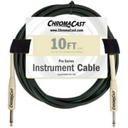 ChromaCast 10-Foot Pro Series Instrument Cable with Straight-Ends, Vanilla Cream