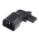 thumbnail image 4 of Adaptadores Convertidores de Enchufe Moldeado IEC C14 a C7 Conectores en ángulo Universales Sunnimix cable de extensión de energía, 4 of 7