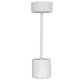 thumbnail image 2 of Lámpara de mesa inalámbrica Control táctil atenuación continua 3 modos de luz 2000mAh carga USB lámpara de escritorio LED para dormitorio oficina blanco, 2 of 10