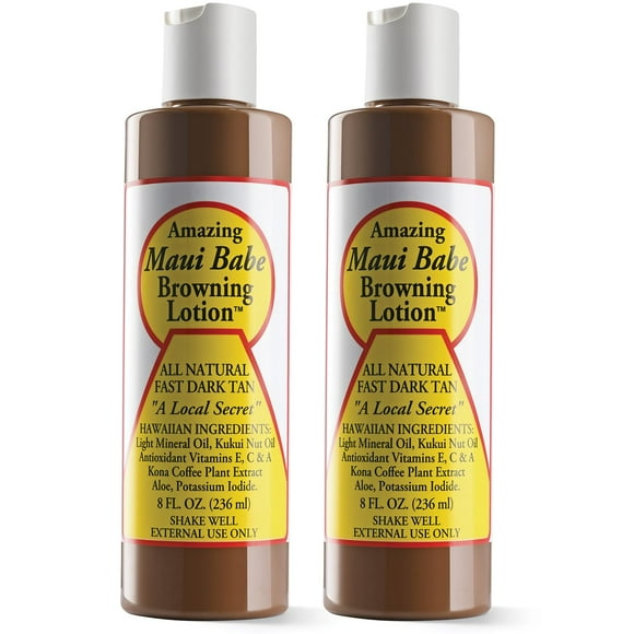 Loción bronceadora Maui Babe 240 ml (paquete de 2)