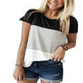 thumbnail image 3 of Women Maternity Breastfeeding Tee Nursing Tops Short Sleeve T-shirt, 3 of 5