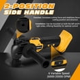 thumbnail image 6 of No Battery |   Cordless Oscillating Multi-Tool Compatible with DeWalt 20V  Batteries, Brushless Motor (6000-20000 OPM), 6-Speed, 4 °   Swing Angle, 23-Piece Accessory Kit for , Cutting & Scraping, 6 of 6