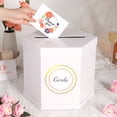 thumbnail image 3 of PKGSMART Card Box, White Card Receiving Box, Card Box Holder for Wedding, Engagement, 12x10x10 inch, 3 of 7
