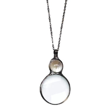 Dective Monocle Nelace Magnifier Present Hanging Glass Magnifyin Prof O6X8