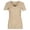 Beige, variant on Girls Solid Color Short Sleeve Ribbed V Neck T Shirt Comfortable Casual Tops for Big Kids and Tweens Soft Breathable Daily Wear Size:11-12 Years