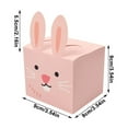 thumbnail image 2 of Under $5 Easter Table Decor Easter Quadrilateral Cute Rabbits Animals Gift Box Color Gift Packaging Carton Candy Folding Paper Packaging Box, 2 of 6