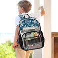 thumbnail image 7 of PVC Transparent Backpacks Clear Backpack for Travel and Outings Abstract Turtle Pattern, 7 of 7