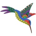 thumbnail image 3 of Colorful Yellow Metal Hummingbird Wall Decor Iron Hanging Sculpture for Home Garden Decor 12.5"x8.5, 3 of 4
