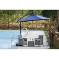 thumbnail image 2 of Patio Festival Outdoor 9 ft. Cantilever/ Offset Polyester Metal Umbrella in Blue, 2 of 7