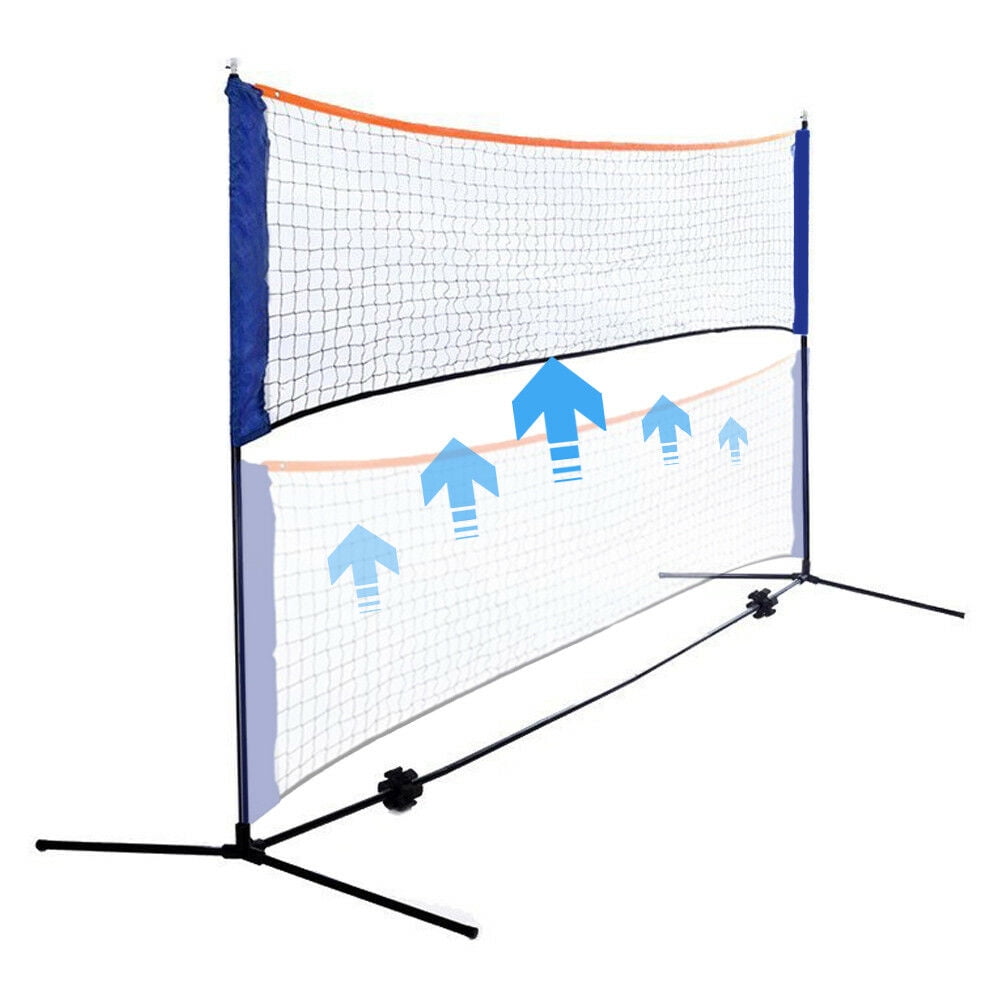 Frame Carry Bag 10ft Portable Badminton Volleyball Tennis Net Set with Stand 