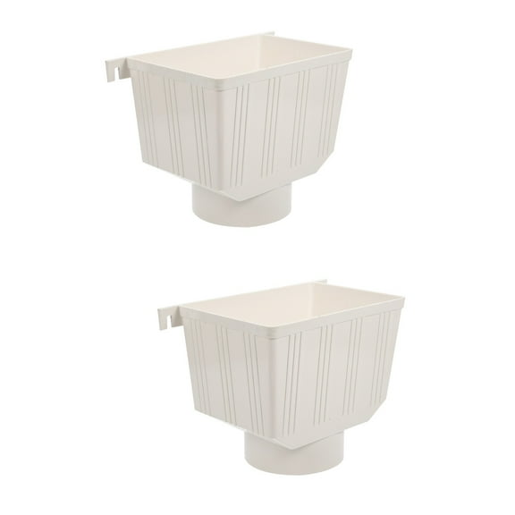 Raindrops 2pcs Downspout Rainwater Collection Connector Rain Gutter Downspout Water Collector For Rainwater