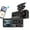 Black, variant on Dual Lens Dash Cam Front and Cabin, 1080P Front & 720P Interior, IR Night Vision, WiFi, Loop Recording, Hidden Design, Easy Install, 3 Screen, Parking Monitor