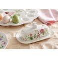 thumbnail image 4 of Lenox Butterfly Meadow Figural Floral Porcelain Butter Dish Set, 4 of 5