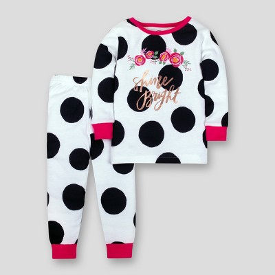 Lamaze Organic Baby Organic Baby//Toddler Girl Boy Black Print Unisex Tight Fit 24M