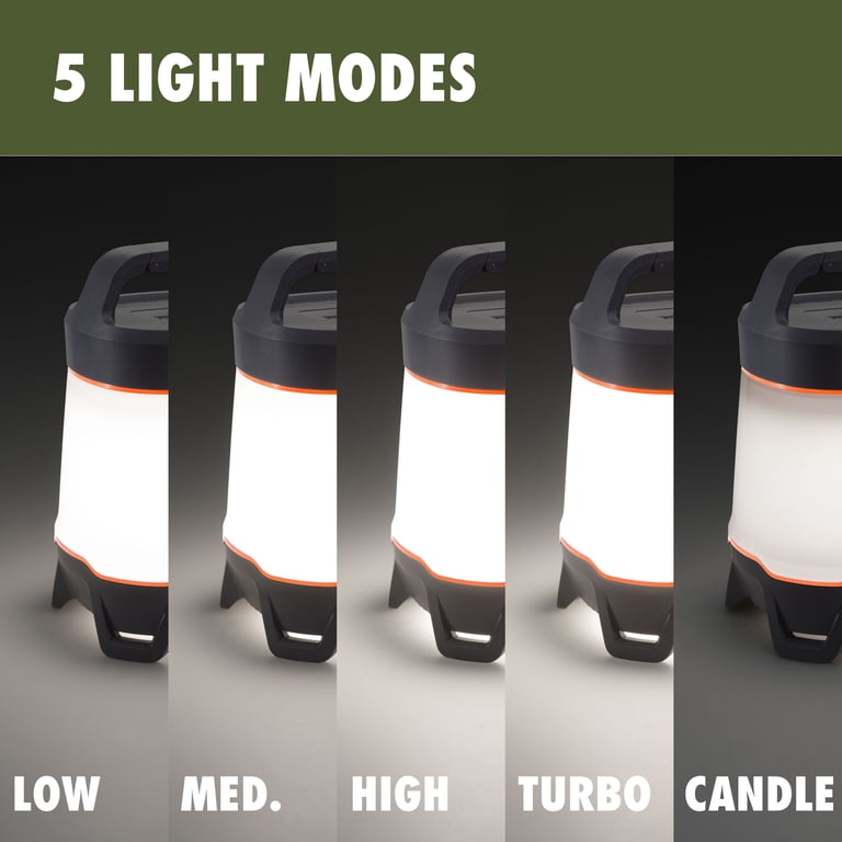 Ozark Trail 1500 Lumen LED Camping Lantern with 5 Modes and Long