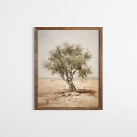 Rustic Olive Orchard Print Olive Tree Wall Art Muted Color Rustic Farmhouse Décor Vintage Muted Olive Tree Poster, Unframed Poster Size 8x12 F03.1.15l1180